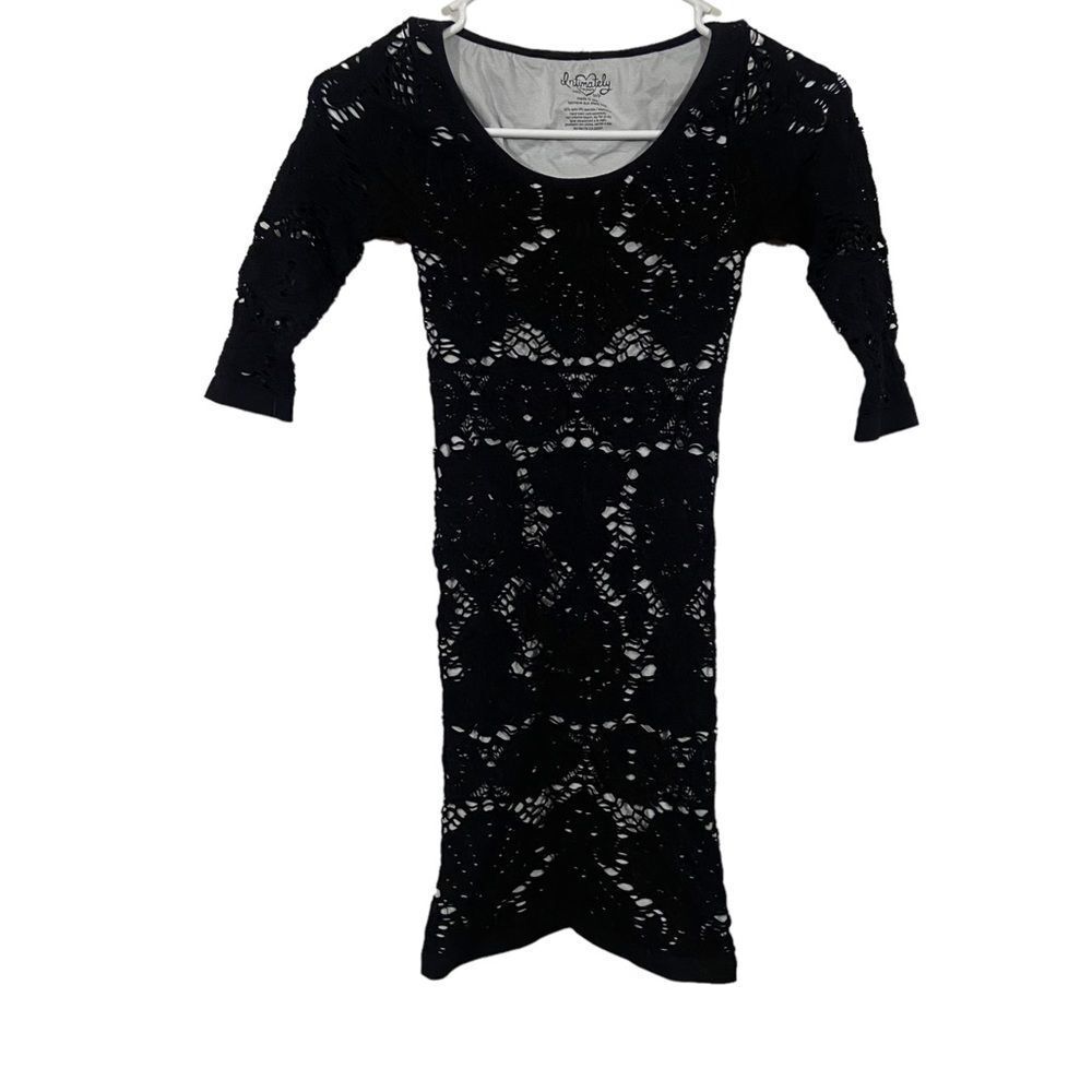 Free People Intimately Half Sleeve Stretchy Body Con Dress